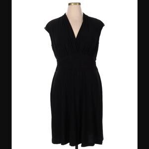 Black Label by Evan Picone Women's V-Neck Sleeveless Black Size 8